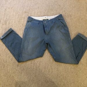 GAP striped cropped jeans